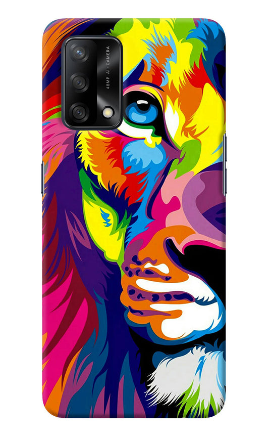 Lion Half Face Oppo F19/F19s Back Cover
