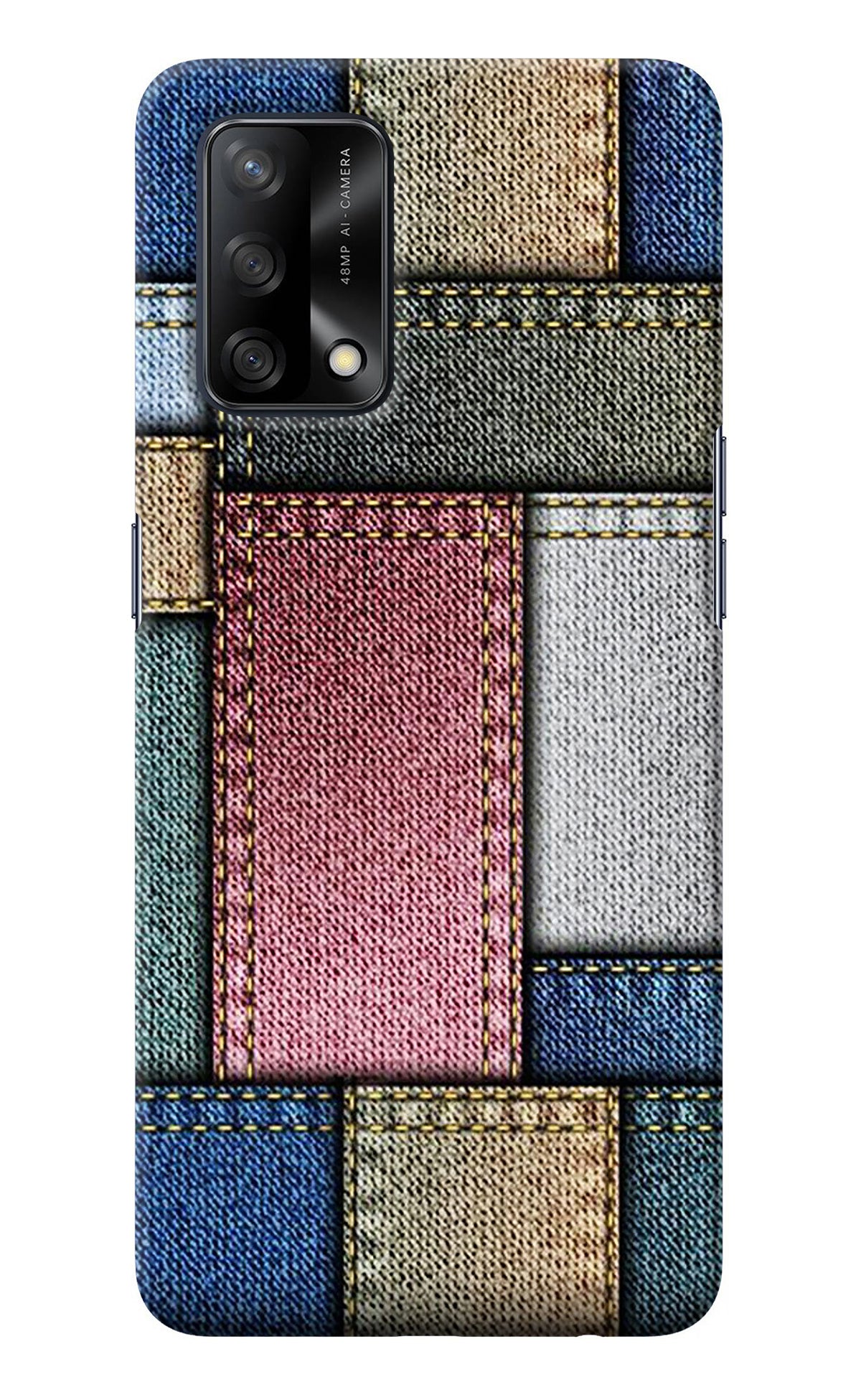 Multicolor Jeans Oppo F19/F19s Back Cover