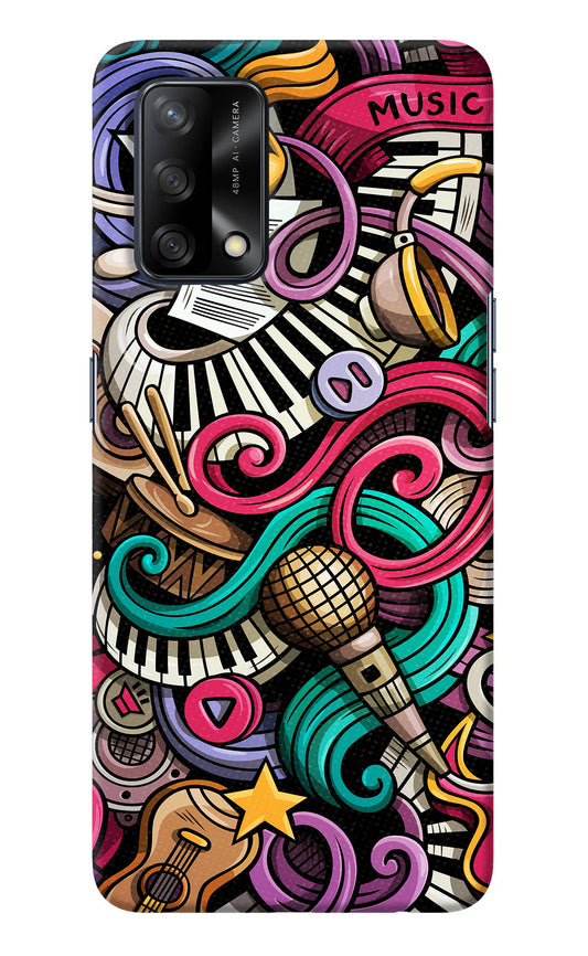 Music Abstract Oppo F19/F19s Back Cover