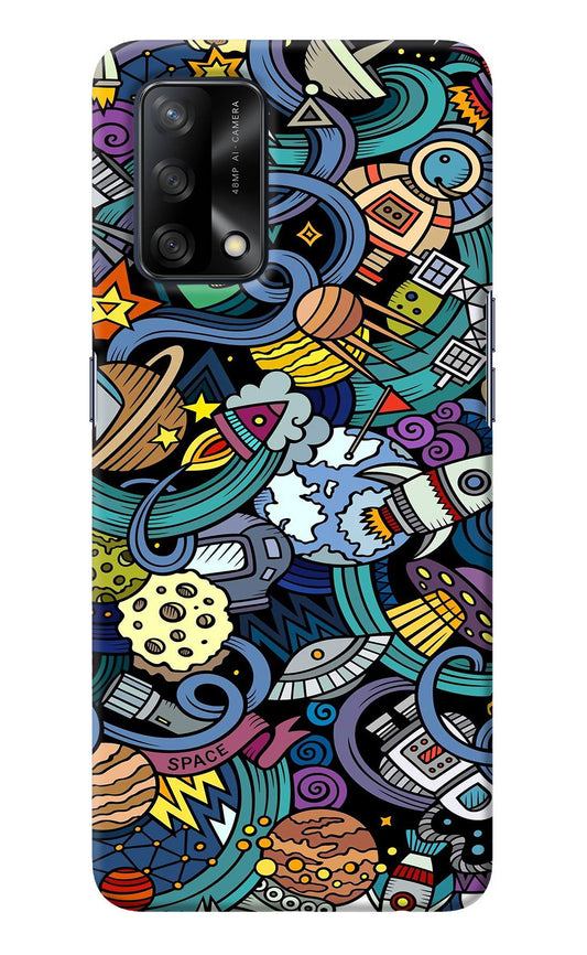 Space Abstract Oppo F19/F19s Back Cover