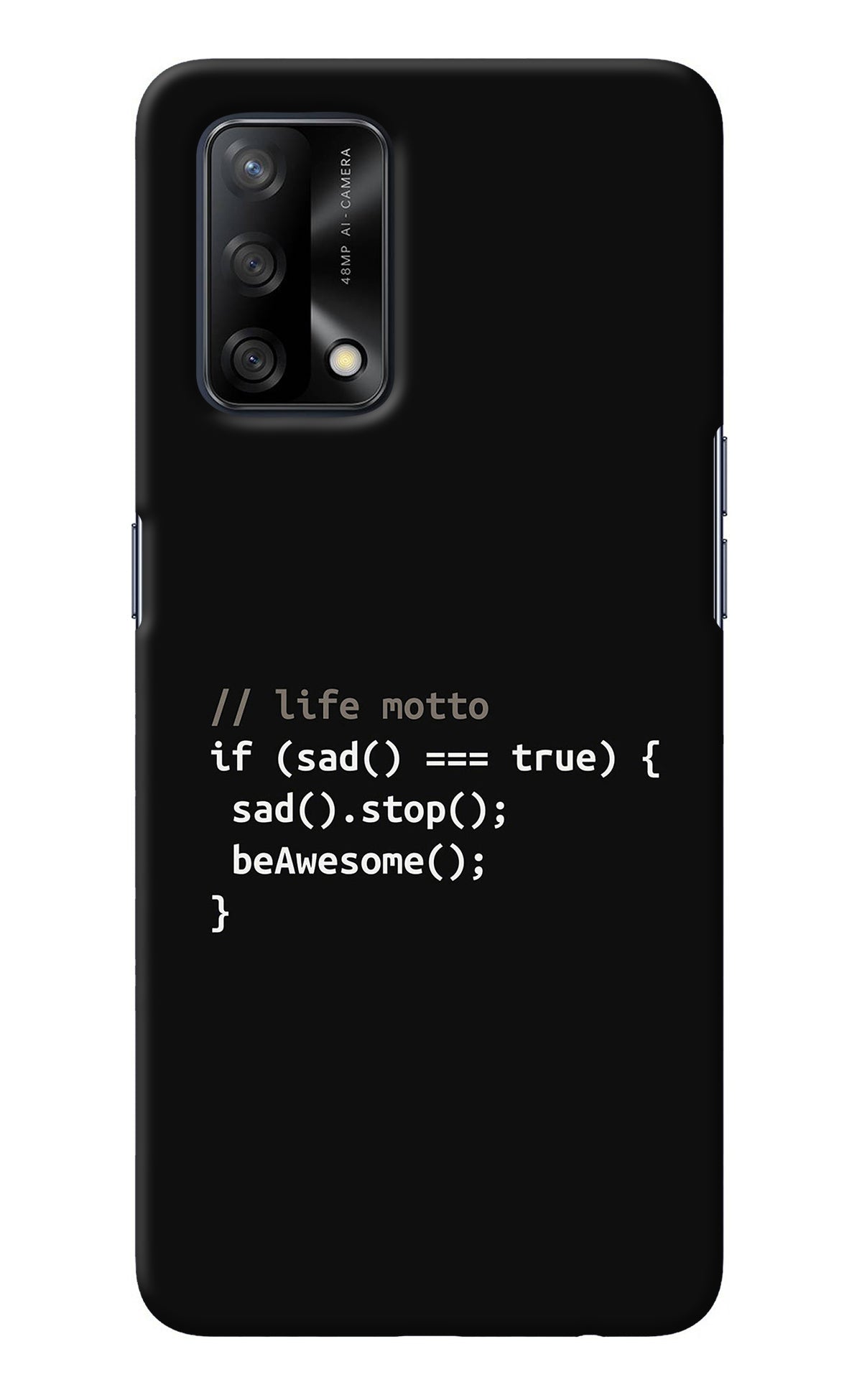 Life Motto Code Oppo F19/F19s Back Cover