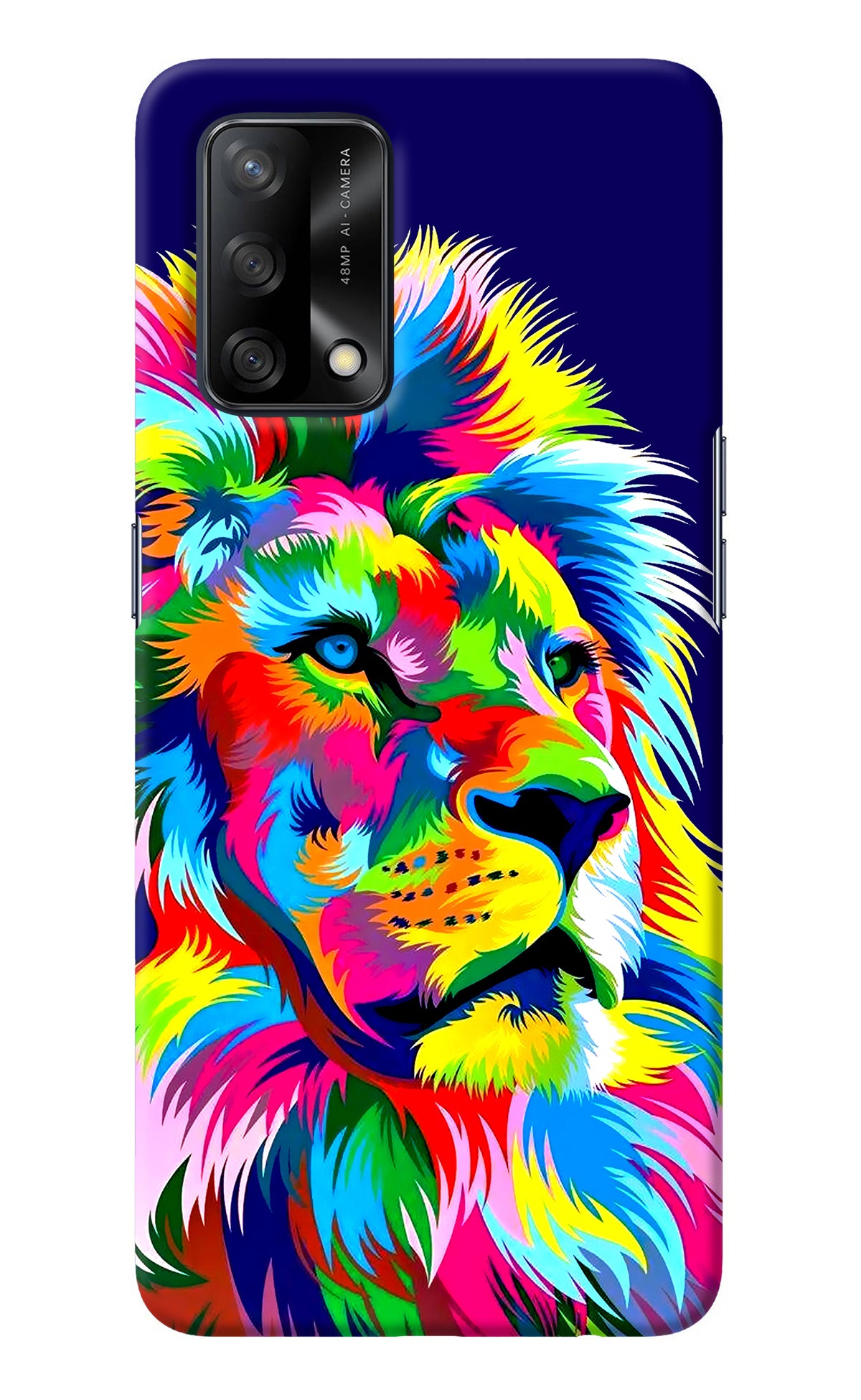 Vector Art Lion Oppo F19/F19s Back Cover