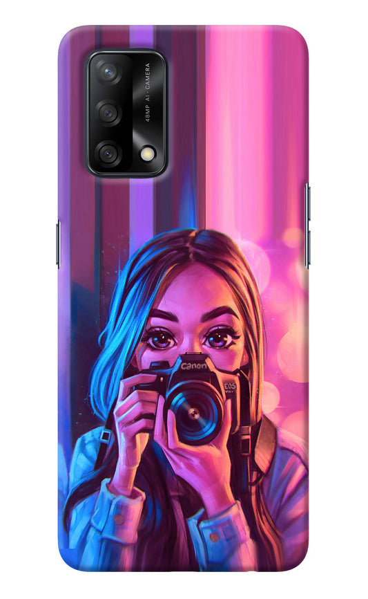 Girl Photographer Oppo F19/F19s Back Cover