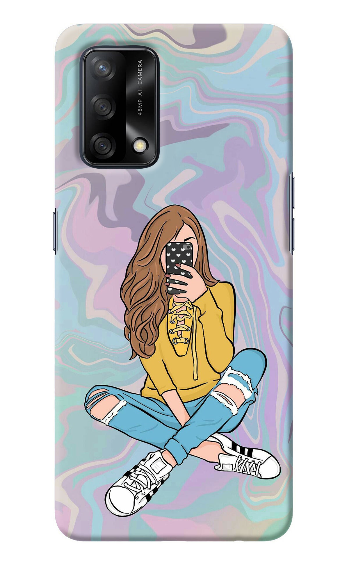 Selfie Girl Oppo F19/F19s Back Cover