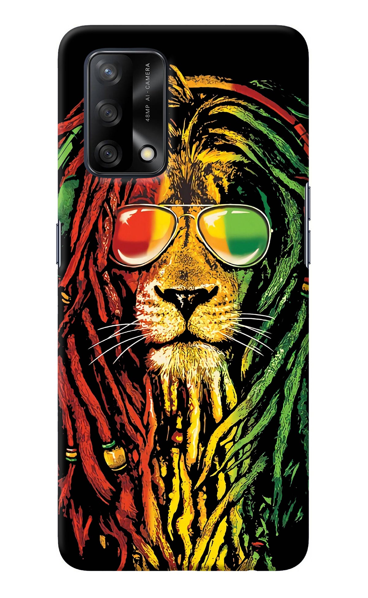 Rasta Lion Oppo F19/F19s Back Cover