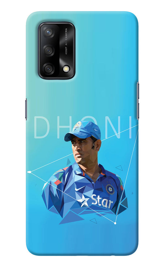 Dhoni Artwork Oppo F19/F19s Back Cover