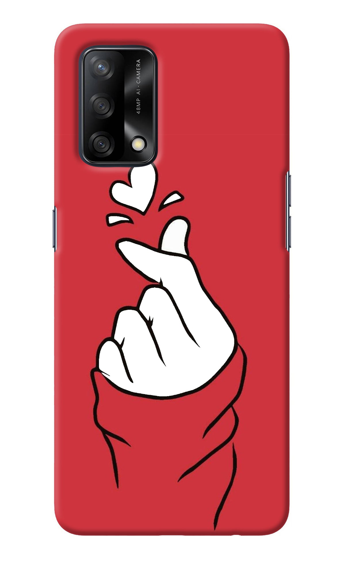 Korean Love Sign Oppo F19/F19s Back Cover