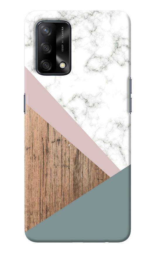 Marble wood Abstract Oppo F19/F19s Back Cover