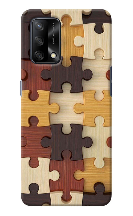 Wooden Puzzle Oppo F19/F19s Back Cover