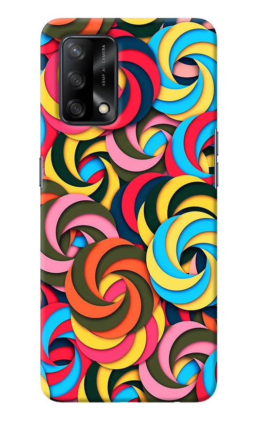 Spiral Pattern Oppo F19/F19s Back Cover