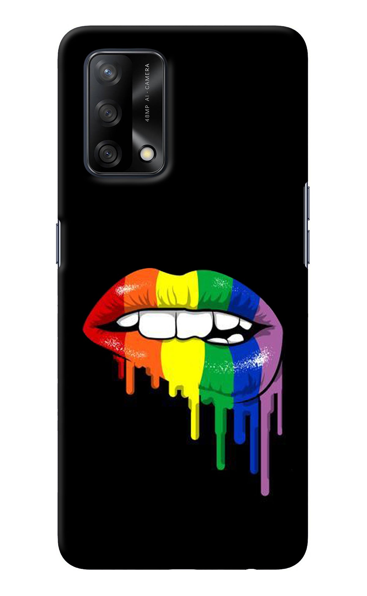 Lips Biting Oppo F19/F19s Back Cover