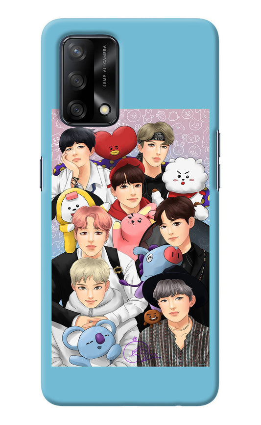 BTS with animals Oppo F19/F19s Back Cover