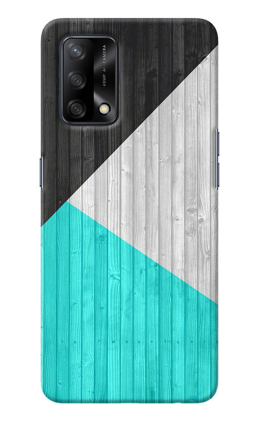 Wooden Abstract Oppo F19/F19s Back Cover