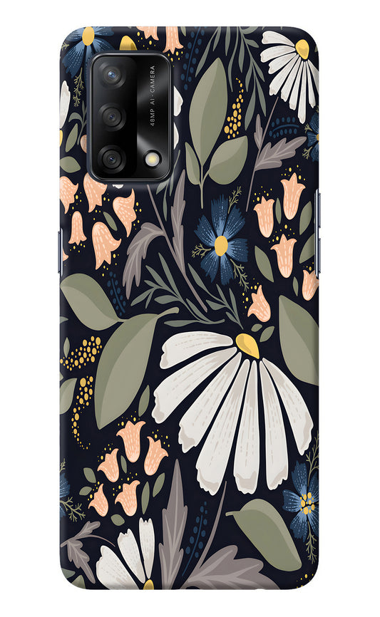 Flowers Art Oppo F19/F19s Back Cover