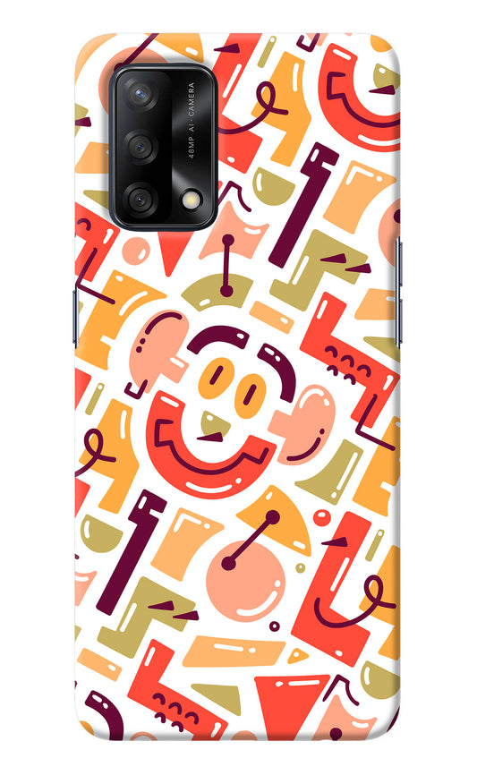 Doodle Pattern Oppo F19/F19s Back Cover