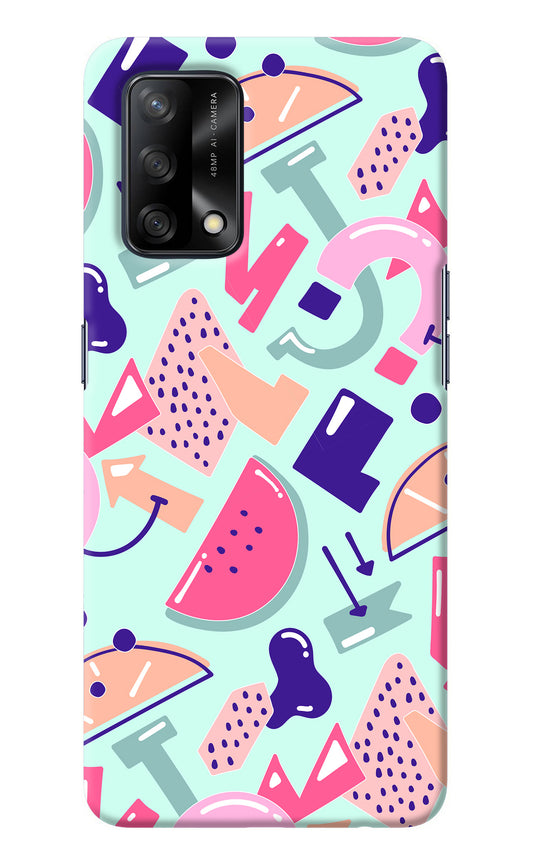 Doodle Pattern Oppo F19/F19s Back Cover