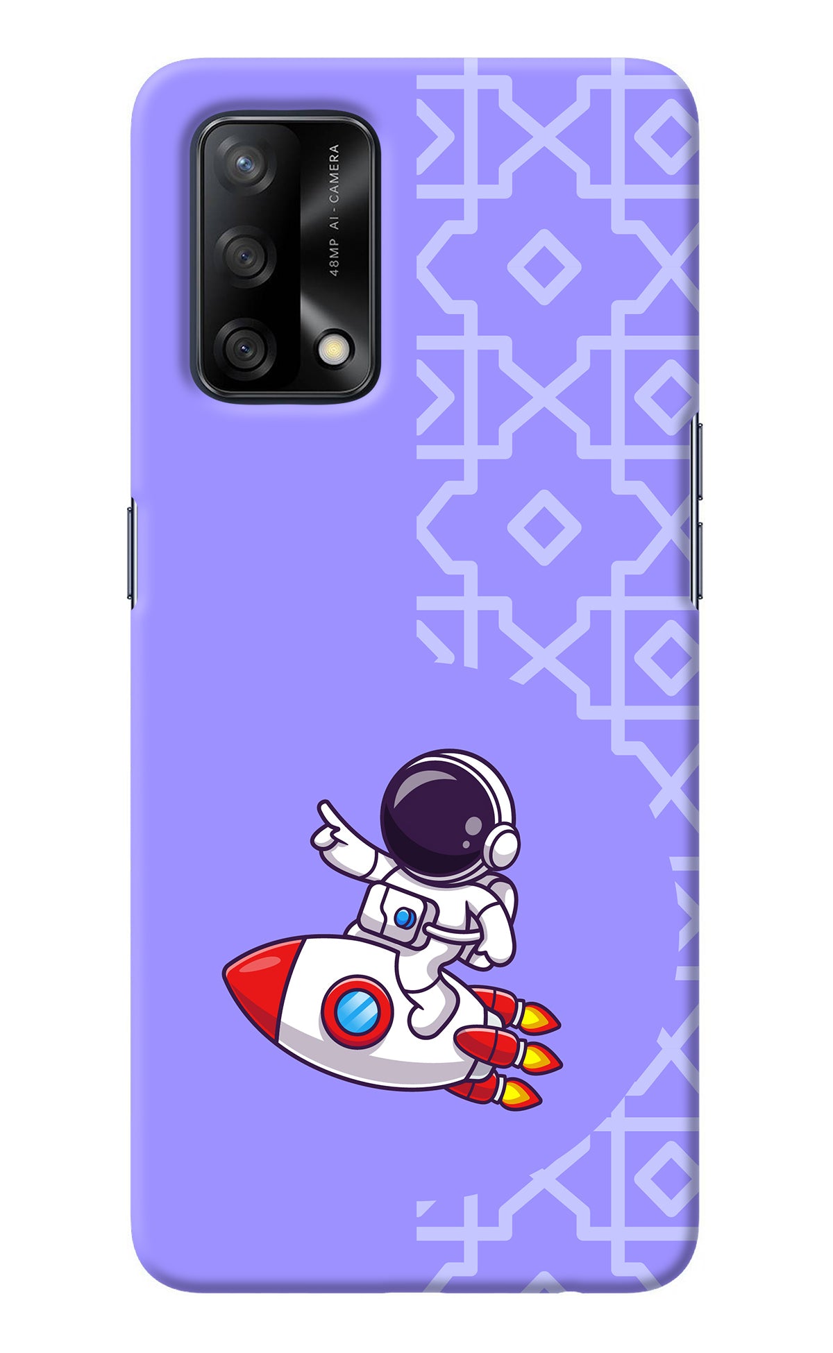 Cute Astronaut Oppo F19/F19s Back Cover