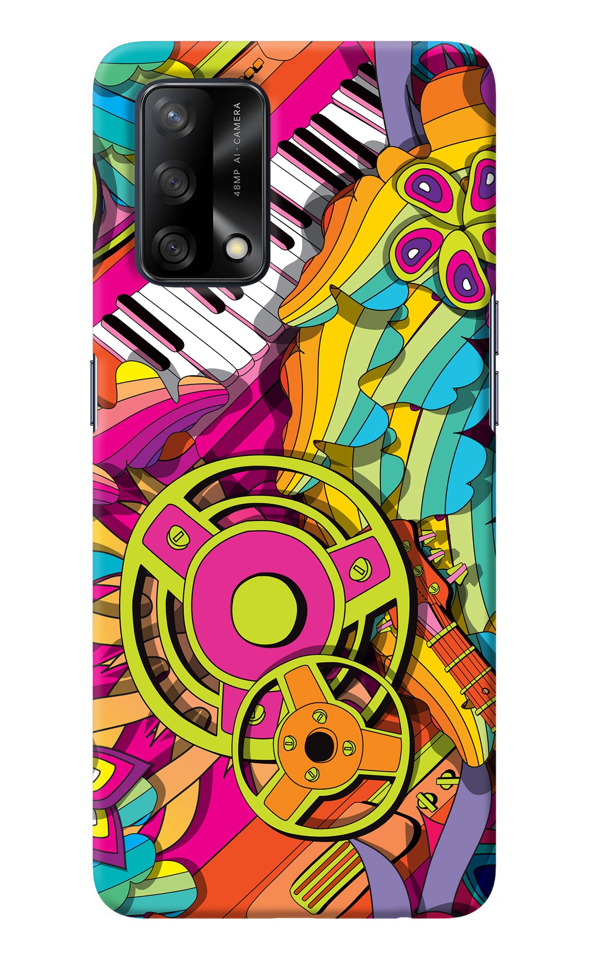Music Doodle Oppo F19/F19s Back Cover