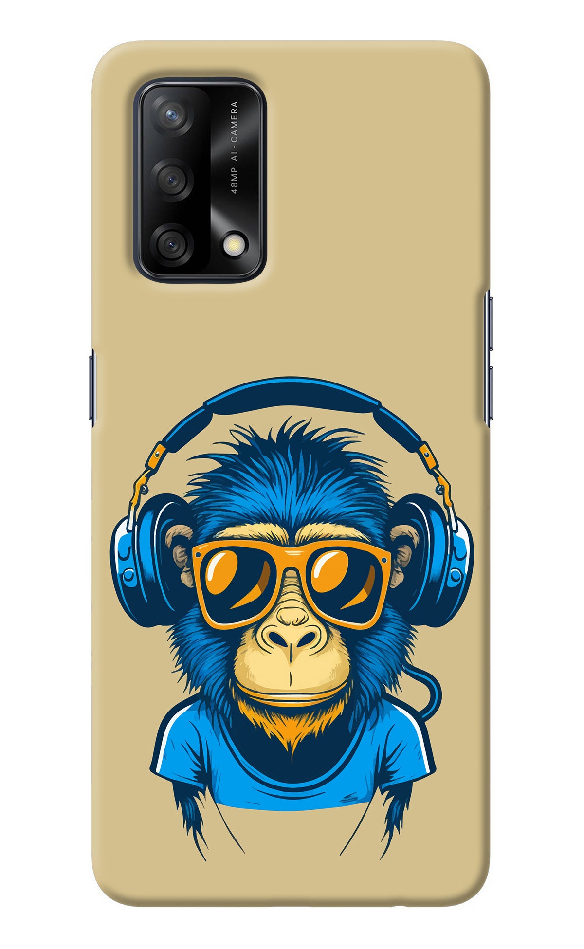 Monkey Headphone Oppo F19/F19s Back Cover