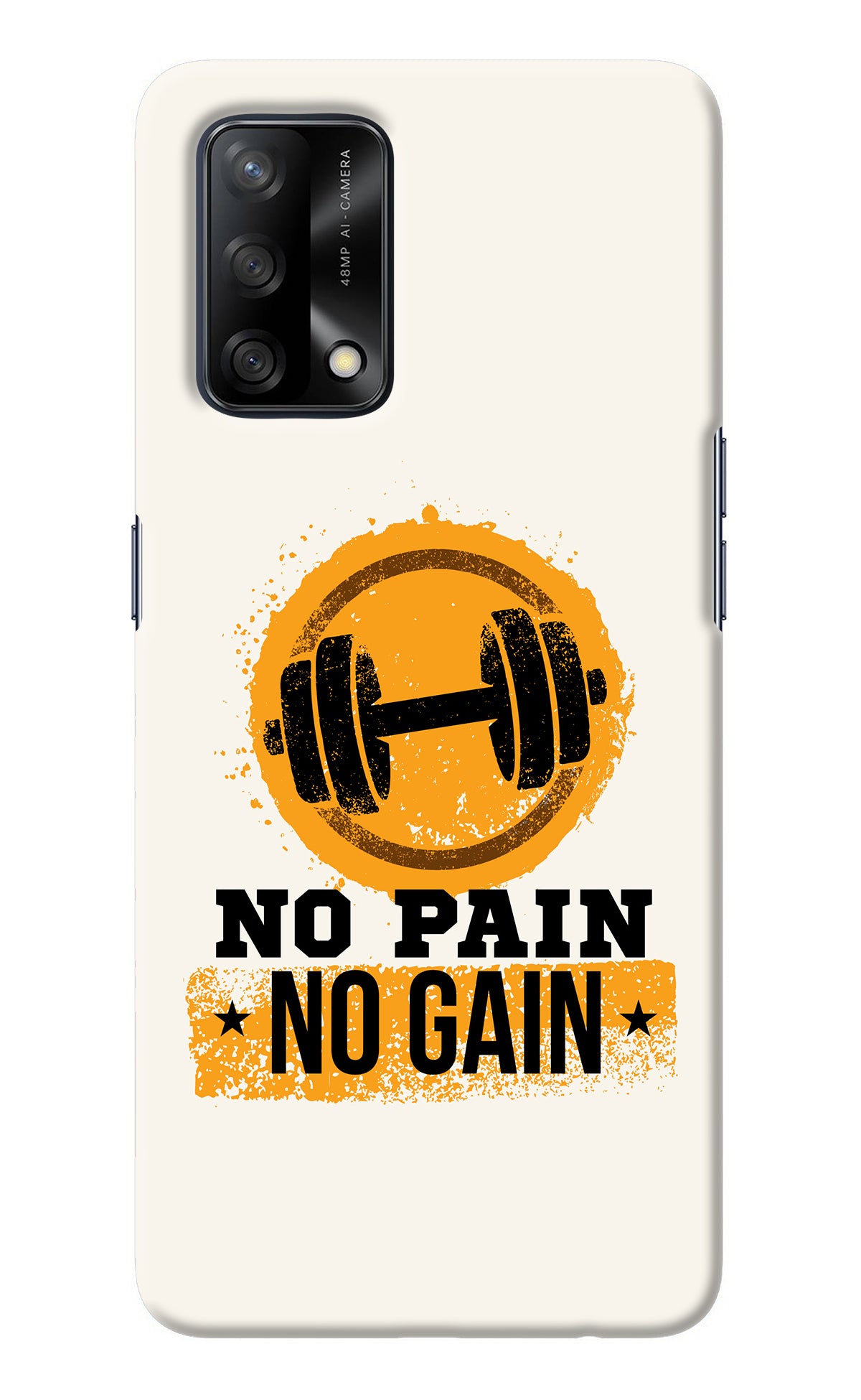 No Pain No Gain Oppo F19/F19s Back Cover