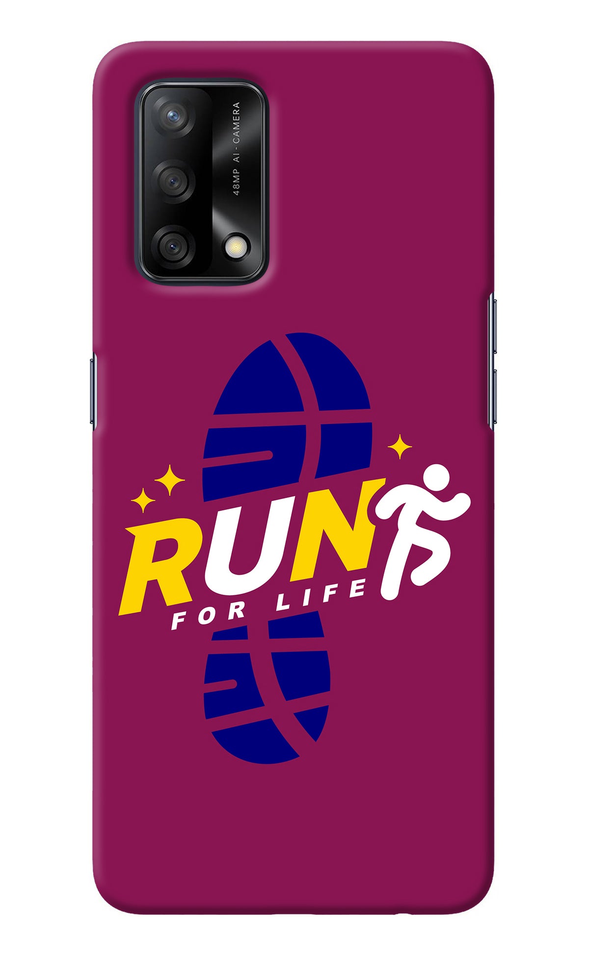 Run for Life Oppo F19/F19s Back Cover
