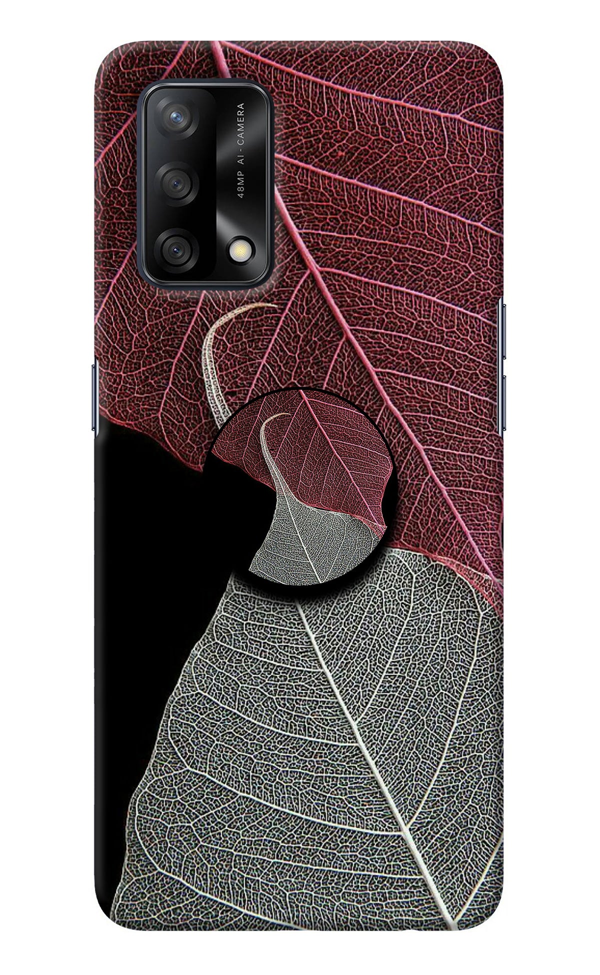 Leaf Pattern Oppo F19/F19s Pop Case