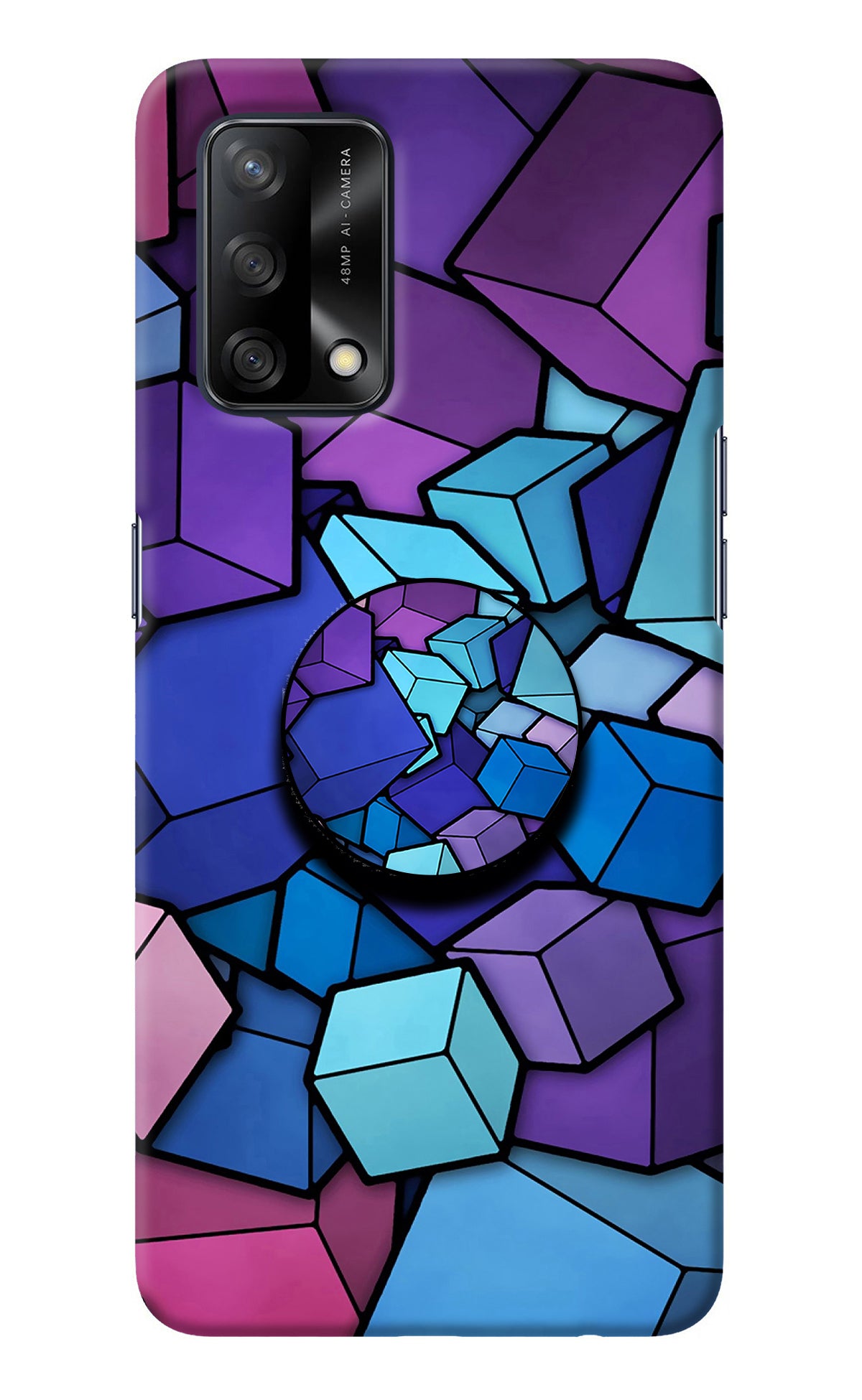 Cubic Abstract Oppo F19/F19s Pop Case