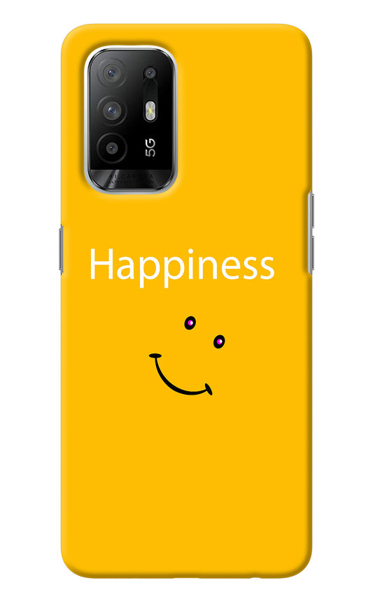 Happiness With Smiley Oppo F19 Pro+ Back Cover