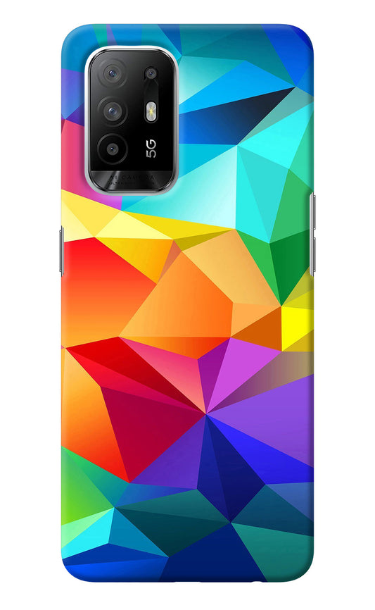 Abstract Pattern Oppo F19 Pro+ Back Cover