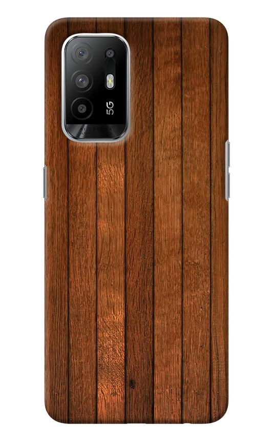 Wooden Artwork Bands Oppo F19 Pro+ Back Cover