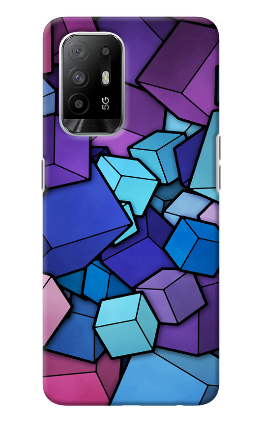 Cubic Abstract Oppo F19 Pro+ Back Cover
