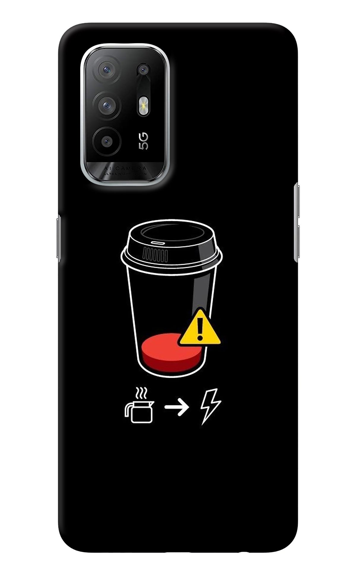 Coffee Oppo F19 Pro+ Back Cover