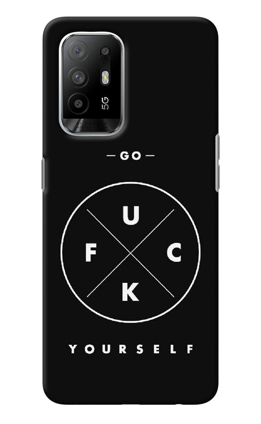 Go Fuck Yourself Oppo F19 Pro+ Back Cover