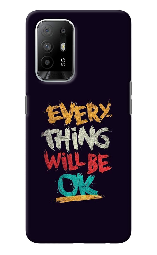 Everything Will Be Ok Oppo F19 Pro+ Back Cover