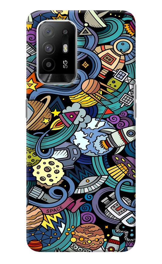 Space Abstract Oppo F19 Pro+ Back Cover