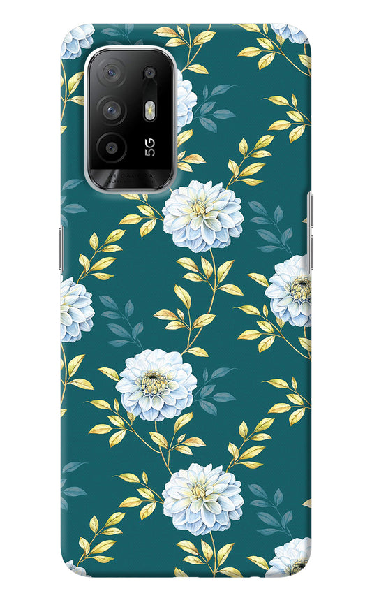 Flowers Oppo F19 Pro+ Back Cover