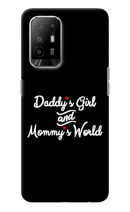 Daddy's Girl and Mommy's World Oppo F19 Pro+ Back Cover