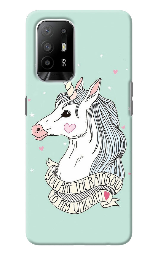 Unicorn Wallpaper Oppo F19 Pro+ Back Cover