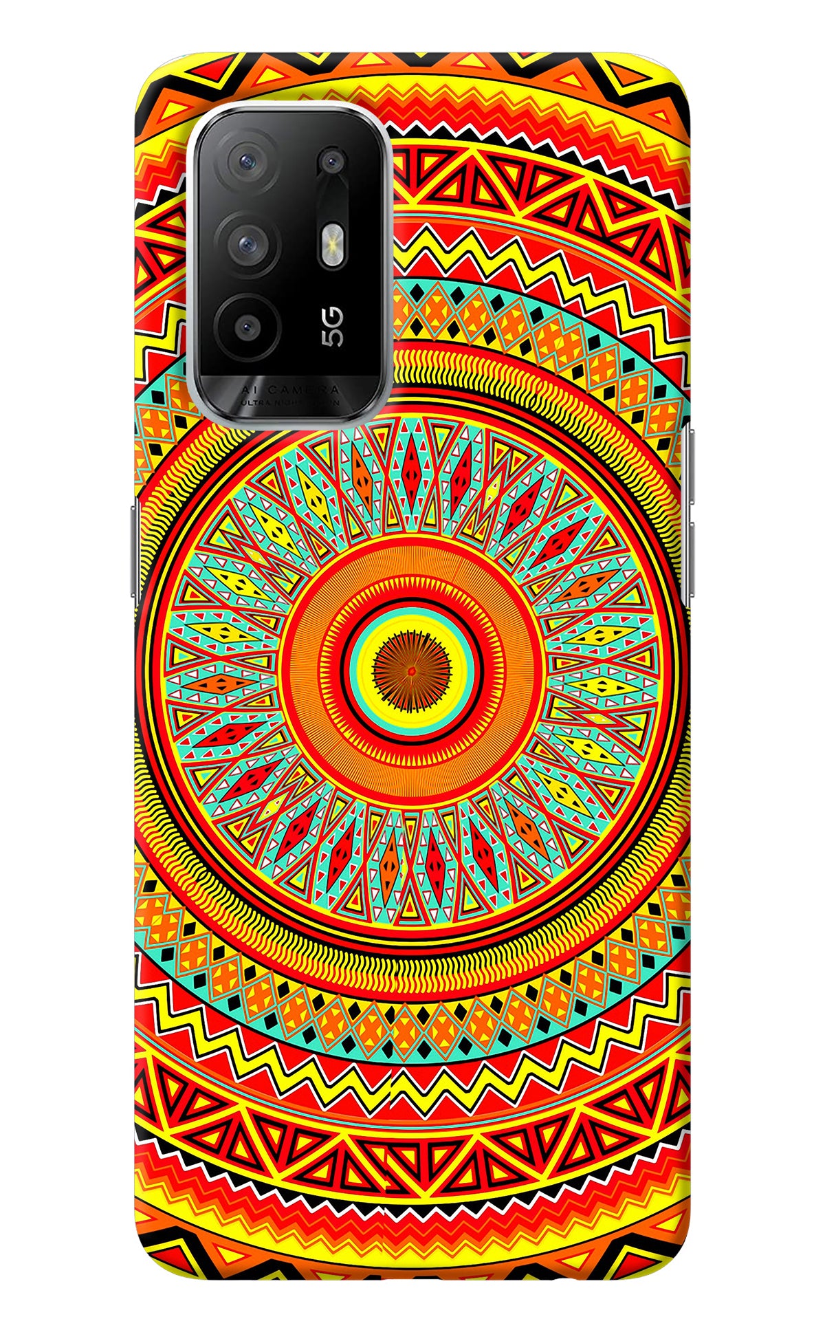 Mandala Pattern Oppo F19 Pro+ Back Cover