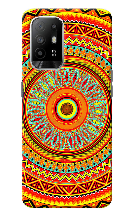 Mandala Pattern Oppo F19 Pro+ Back Cover