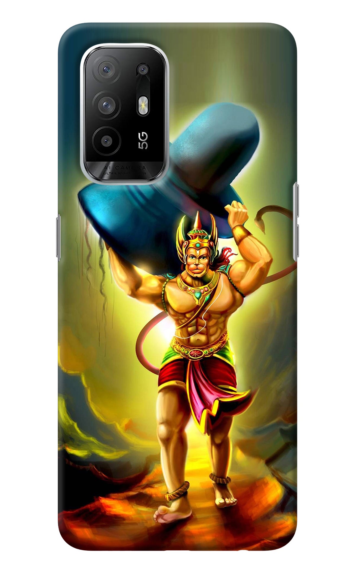 Lord Hanuman Oppo F19 Pro+ Back Cover