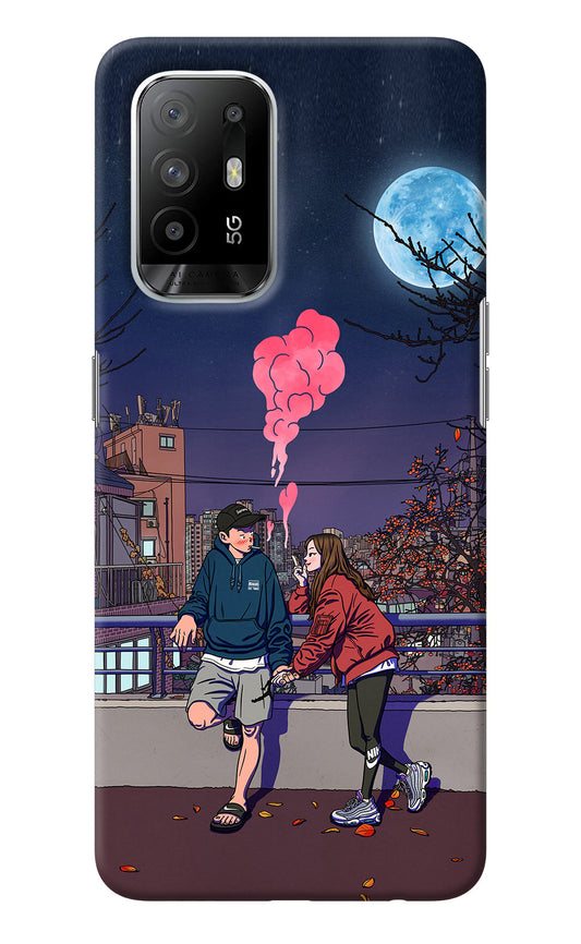 Chilling Couple Oppo F19 Pro+ Back Cover