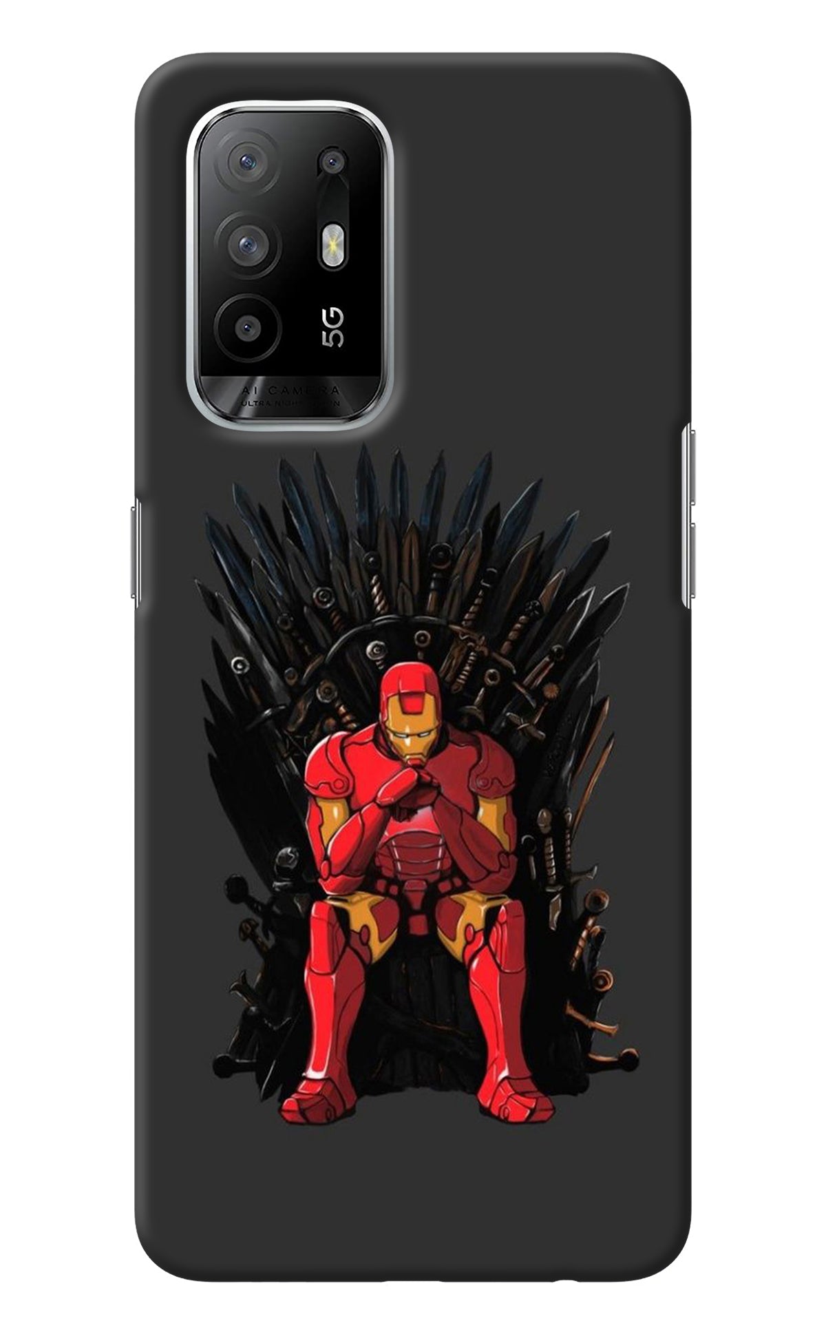 Ironman Throne Oppo F19 Pro+ Back Cover