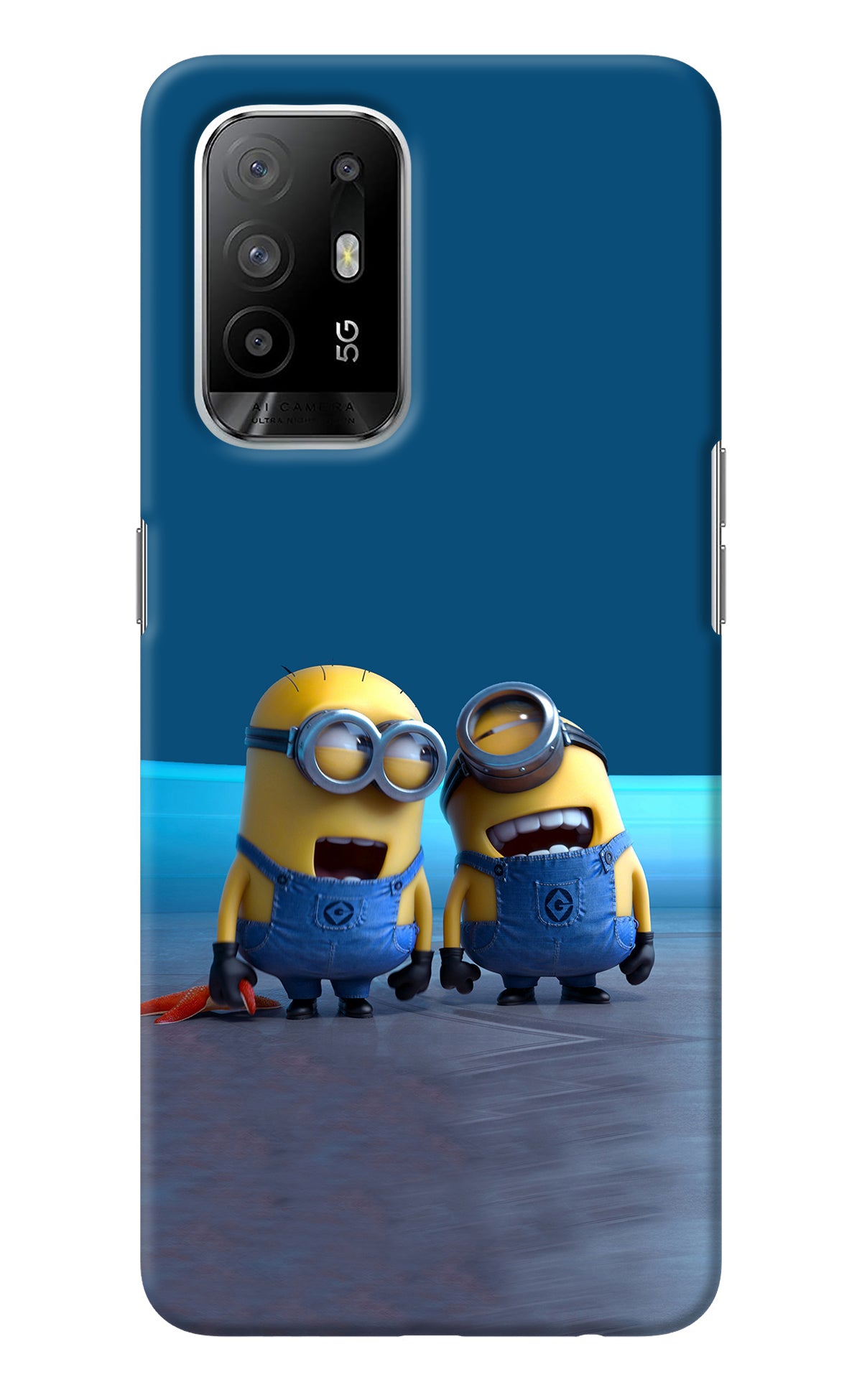 Minion Laughing Oppo F19 Pro+ Back Cover
