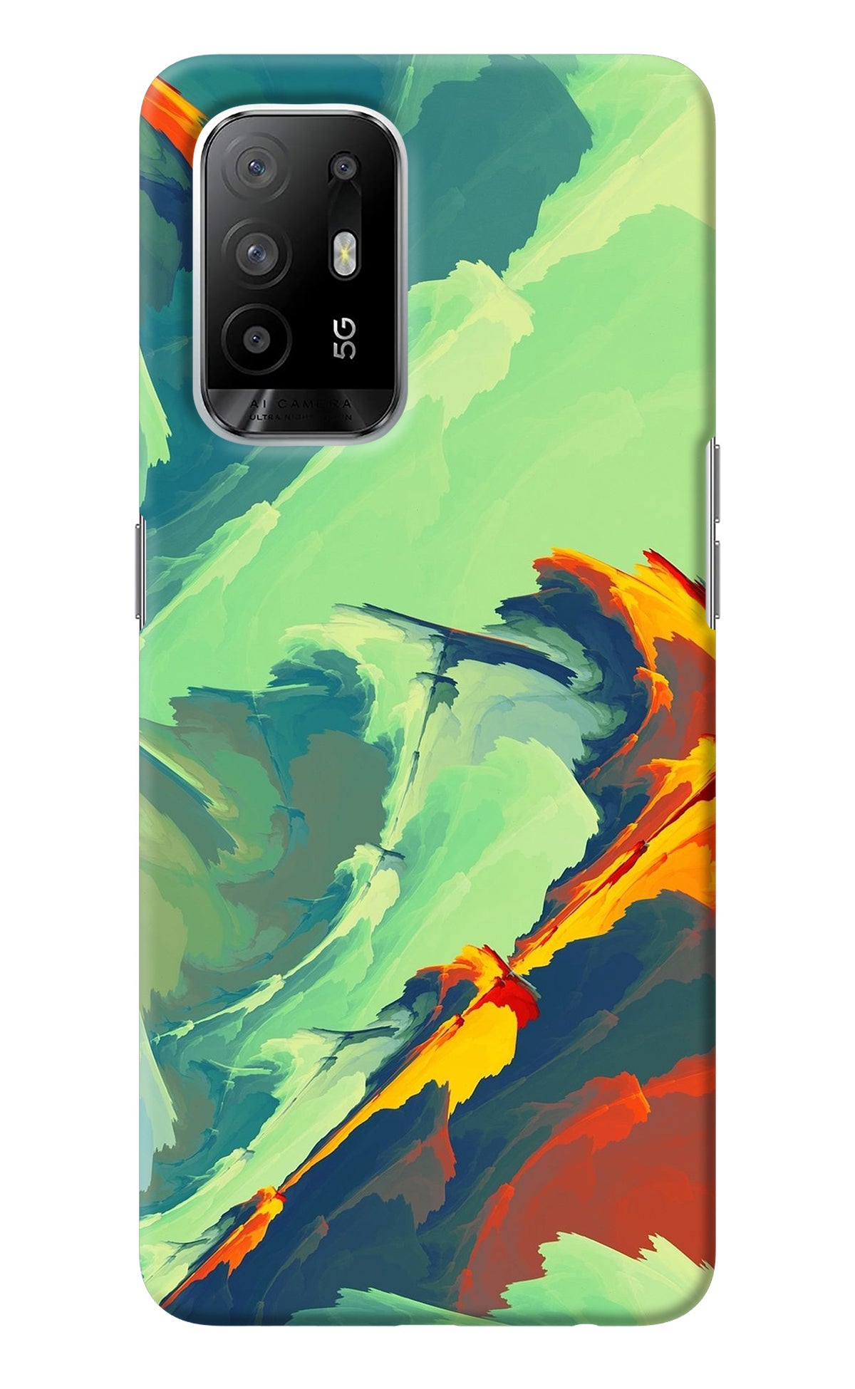 Paint Art Oppo F19 Pro+ Back Cover