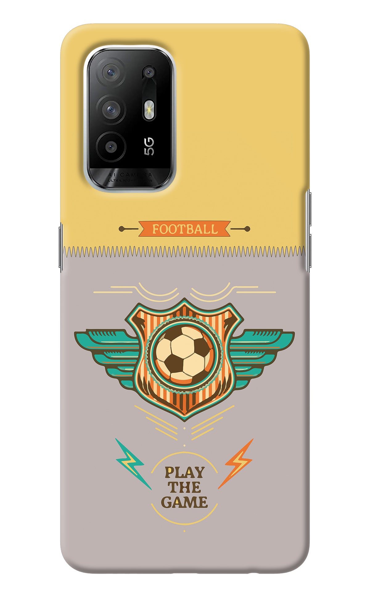 Football Oppo F19 Pro+ Back Cover