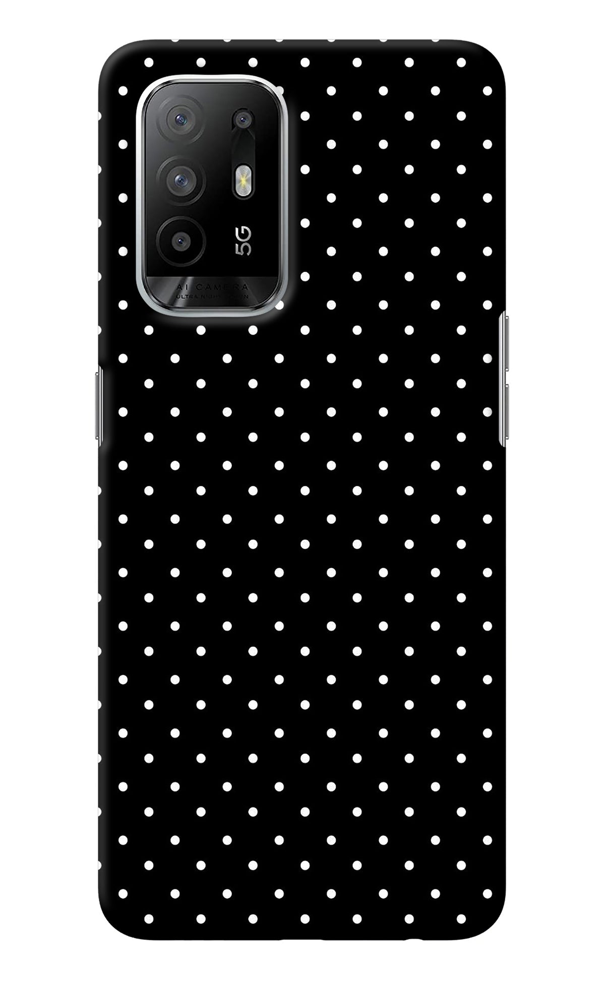 White Dots Oppo F19 Pro+ Back Cover