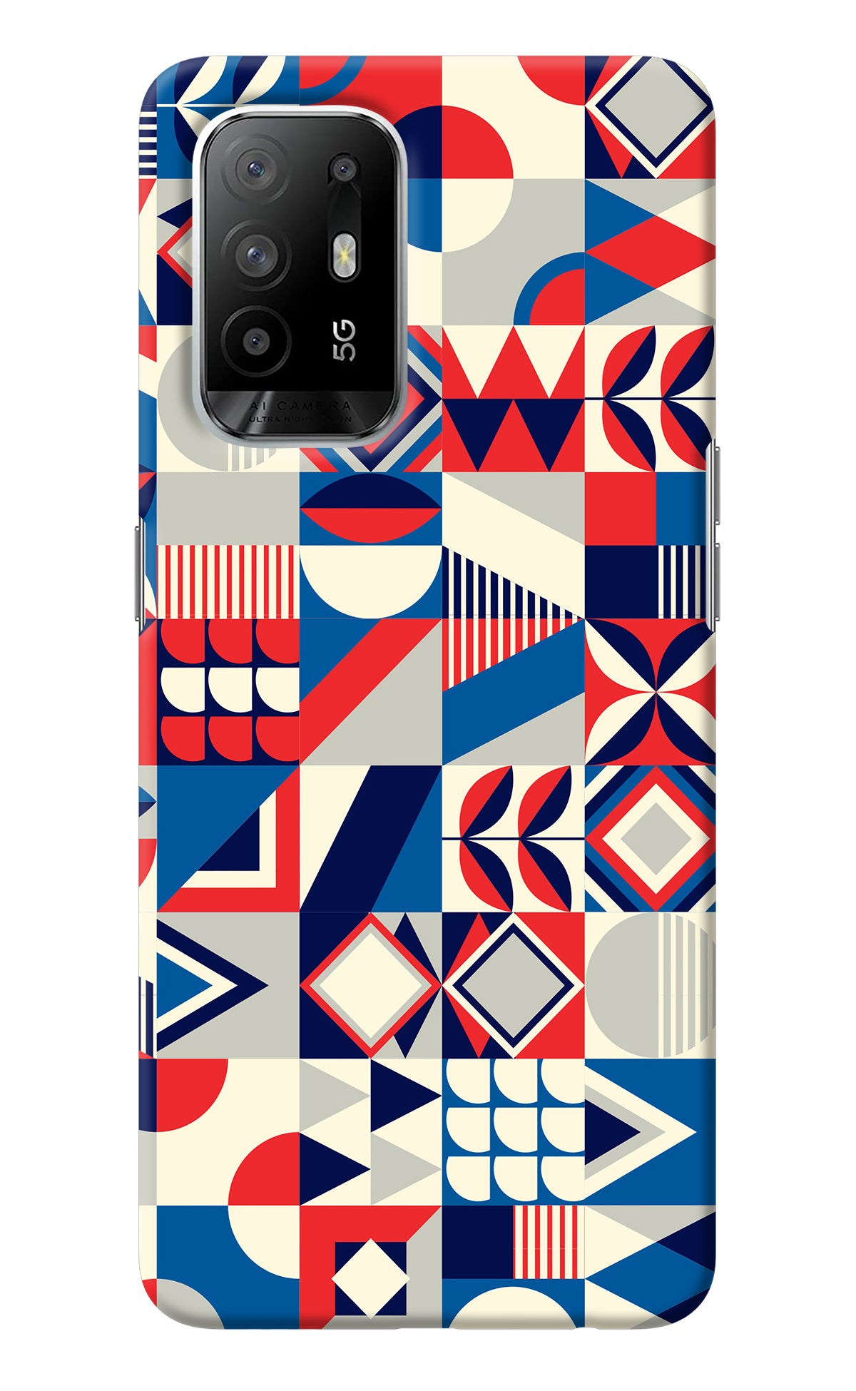 Colorful Pattern Oppo F19 Pro+ Back Cover