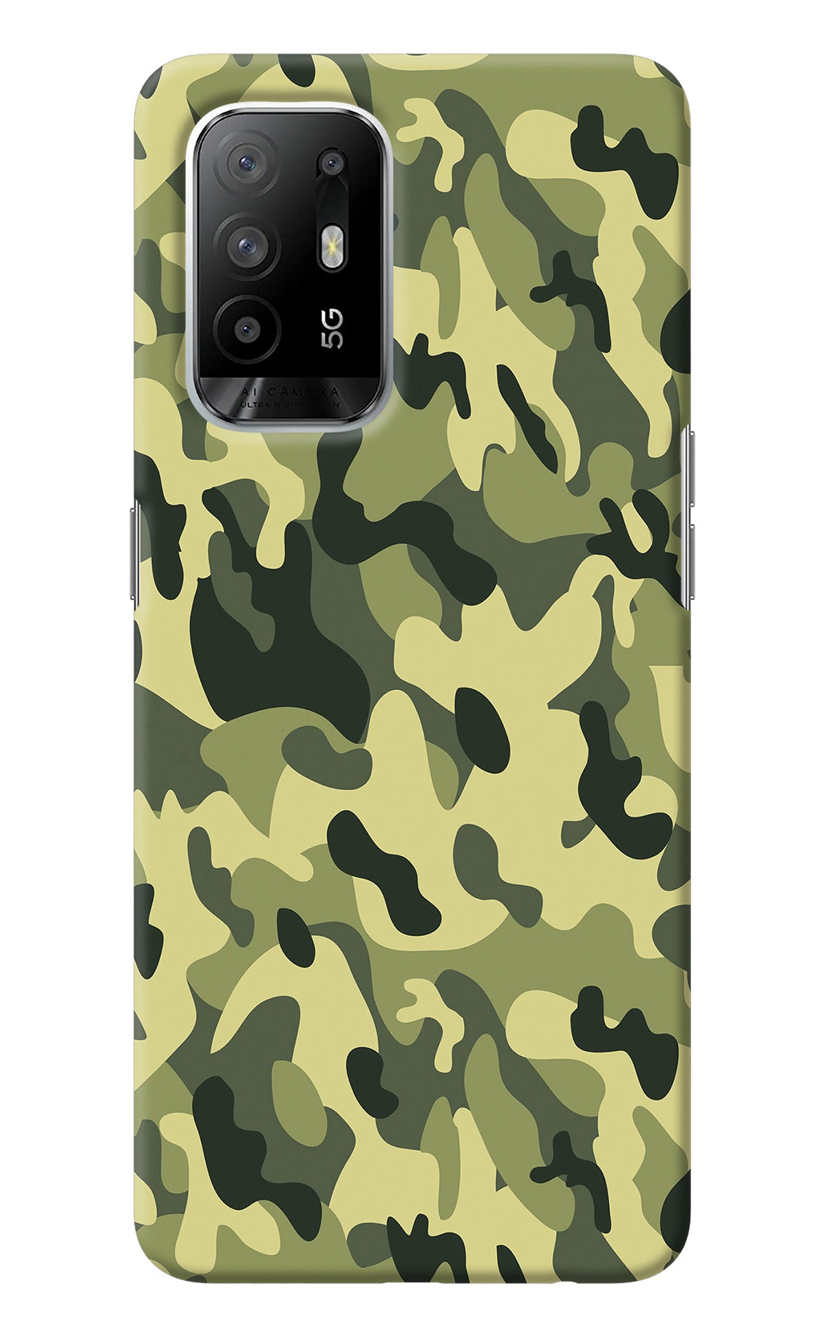 Camouflage Oppo F19 Pro+ Back Cover