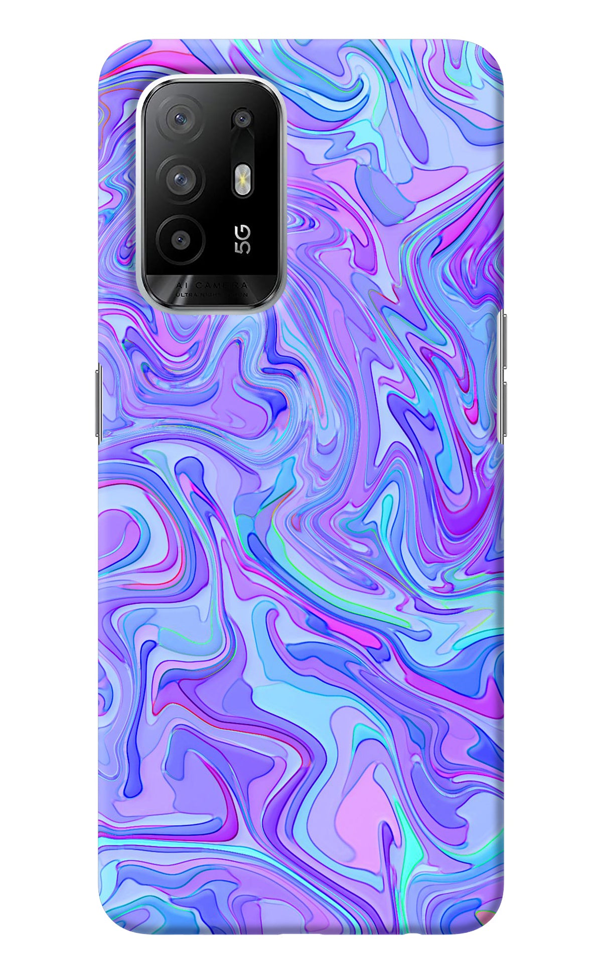 Glitter Oppo F19 Pro+ Back Cover